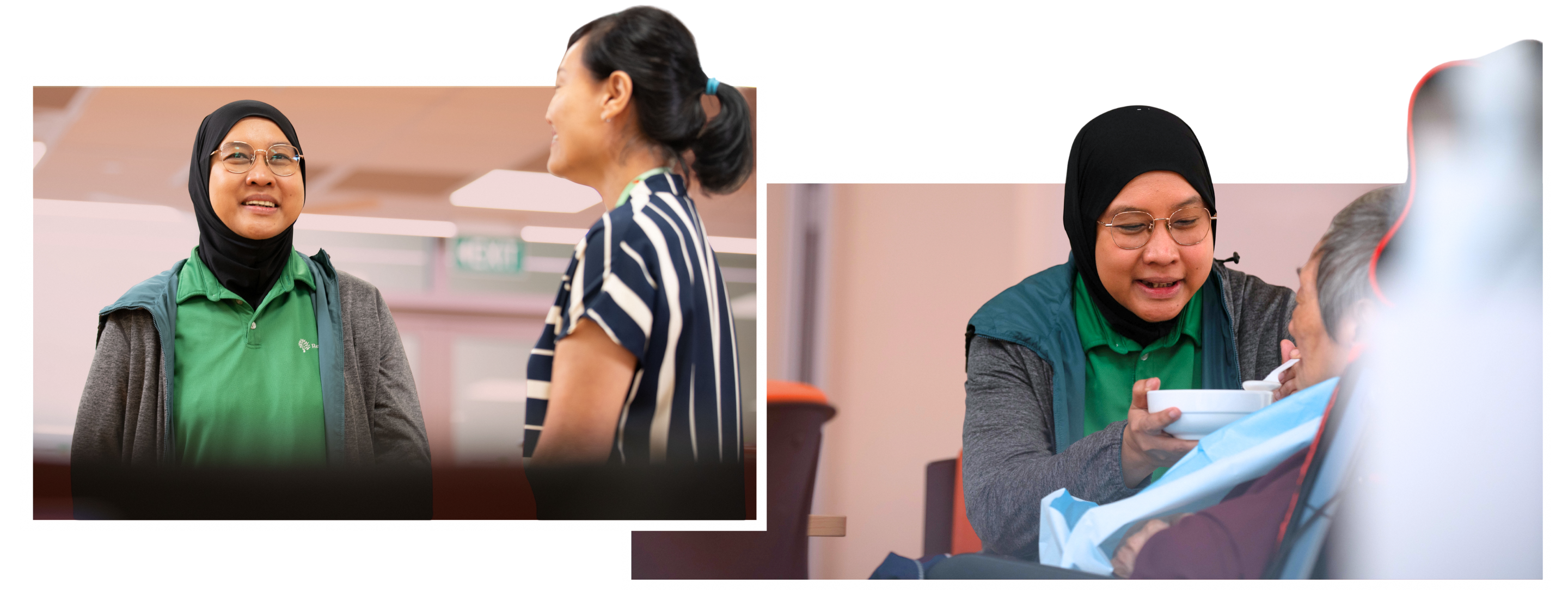 Zulaiha at work @ Ren Ci Senior Care Centre